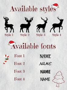 Personalisierte Weihnachtsdekoration mit Namen, individualisierte Weihnachtsdekoration, anpassbare Weihnachtsdekoration für Zuhause, anpassbarer Rentier-Aufsteller, Wohnzimmerdekoration, Raumdekoration, Weihnachtsgeschenke, Kindergeburtstagsfavors, Kinderspielzeug, Schreibtisch, Weihnachtsdekoration für das Büro, Weihnachten, Outdoor, Jungen, Mädchen, Vater, Mutter, Kinder, Familie