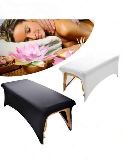 1pc Professional Eyelash Spa Bed Sheet, 6ft Elastic Bed Cover For Eyelash Extension, Massage, Spa, Reusable Salon, Beauty, Tattoo Makeup Tool Cover