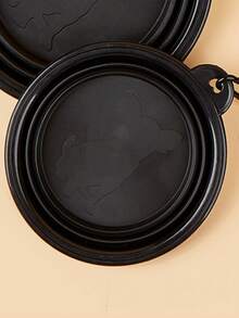 1pc 350ml/650ml Travel Portable Pet Bowl With Clip, Foldable For Drinking & Feeding Dog Outing Dog Stuff Dog Water Bottle Water Bottle