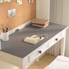 1 pieza Alfombrilla de escritorio lujosa, resistente al agua y a las manchas, fácil de limpiar y recortar, adecuada para escritorio de oficina, escritorio de estudiante, alfombrilla de ratón, escritorio para escribir, protección de superficie de escritorio