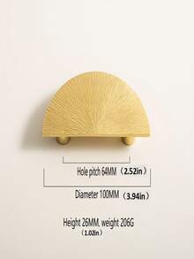 1pc Handcrafted Vintage Brass Hammered Finish Cabinet Drawer Pull Handle, Suitable For Hotel, Restaurant, Home Decor, Bookcase, Kitchen Cabinet, Storage Cabinet, Bathroom, Kids Room Drawer - Gold - View 17