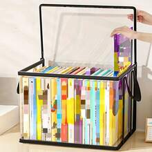 Large Capacity Foldable Transparent Storage Bag, Multi-Functional Snack & Toy Organizer Bag Suitable For Dorm, Home, Kitchen, Game Room - Dust-Proof Clear Box, Easy To Observe & Save Space, Kitchen Storage Bag With Zipper Closure - Multicolor - View 10