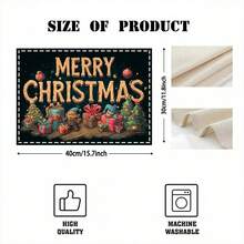 1 buc/4 buc/6 buc/100 buc Covorașe imprimate pentru cadouri de Crăciun, Covorașe termoizolante, Potrivite pentru decorarea casei, mese de sărbători, decorarea bucătăriei și a petrecerilor, Covorașe pentru petreceri, Pot fi oferite cadouri de Crăciun