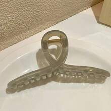 1 pieza de accesorio de cabello elegante y versátil con estampado de leopardo caramelo de onda grande de acrílico para mujer, pinza de cabello de uso diario, accesorio de cabello adecuado para usar en vacaciones y atuendos de otoño