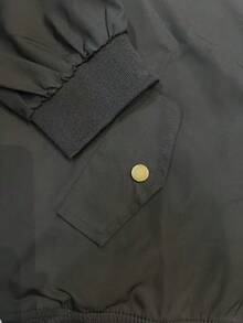 New Autumn/Winter Airport Bomber Jacket For Women, Loose Fit Slimming Design, Casual Zipper Jacket For Petite