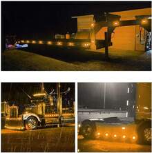 Qiilu LED Side Marker Tail Light  Lámpara Remolque Camión Camión 4 Uds. De Luces Laterales para Camiones, Alto Brillo, 3000K, IP65, LED Impermeables, Fácil Instalación, Luz de(amarillo) - Amarillo - Ver 7