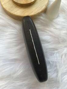 XIANG YU 1pc Elegant Vintage Black Hard Frame Glasses Case For Small Glasses, Crush-resistant And Portable, Suitable For Both Men And Women