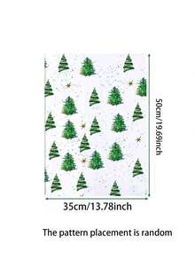 10/20pcs Colored Light Christmas Tree Pattern Thin Paper, 19.69 Inches X 13.78 Inches Gift Wrapping Paper, Suitable For Wedding, Christmas Gifts, Birthday Gift Packaging, Bouquet Filling, Party Gifts