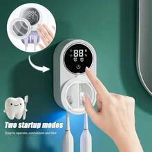 1pc Smart Toothbrush Sanitizer, Home Smart USB Charging Toothbrush Sterilizer, Electric Toothbrush Drying Rack, Wall-Mounted Toothbrush Holder Without Drilling
