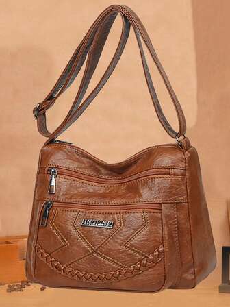 新款韩版时尚软皮女士旅行背包