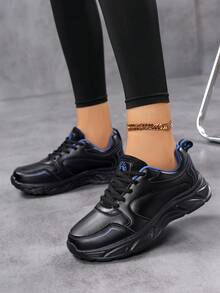 女士跑步鞋，软底，轻便，减震，皮革鞋面，回弹缓冲，适合日常训练，中老年妈妈鞋，透气，防滑，舒适的步行鞋，轻便，防滑登山鞋，性价比高，适合日常活动，轻便，合脚，易于清洁，经典设计 - 黑色 - 查看 12