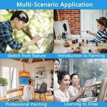 Lienzo Para Pintar Para Pintura Acrílica Y Arte Al Óleo 20 piezas 5x7 8x10 9x12 11x14 pulgadas 100% Algodón Sin Ácidos Lienzos Para Pintar Para Artistas Profesionales Pintores De Hobby Niños Y Principiantes bastidores para pintar niños - Blanco - Ver 7