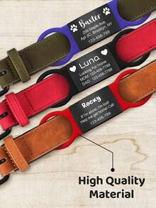 1pc Customized Personalized Pet Name, Dog Tag, Dog ID Tag, Dog Name Tag, Custom Dog Tag, Engraved Dog Tag, Black Dog Tag Personalized For Dogs, Bone Dog Tag, Beautiful Memory Gifts For Dad On Father's Day Ornamental Stylish, Vintage, Contracted, Cute, Cuties Unique, Customized Christmas Decor, Dog Name/ID Tags Personalized, Treasure Finds Pet For Anniversaries