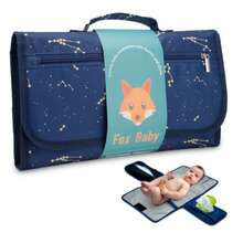 Bolso cambiador de pañales para viajes al aire libre, regalo para bebés recién nacidos, cambiador de pañales portátil para viajes con bolsillo para toallitas húmedas, cambiador portátil impermeable para bebés niños y niñas, arcoíris bohemio sol