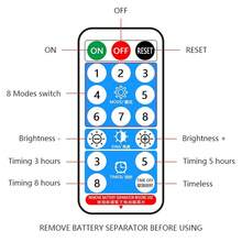 UT Solar LED Strip Lights Outdoor, 32.8ft 560 LEDs, Solar Powered Blue Light LED Strip With 8 Lighting Modes IP67 Waterproof 2835 SMD Rope Lights For Garden Trees Christmas Party Decor-38086 - 暖白 - 查看 8