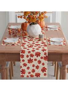 Herbst Ahorn Blatt Tischdecke Tisch Dekoration, Mehrere Größen für Küche, Esszimmer, Herbst Heim Dekoration - Verschiedenfarbig - Übersicht 13
