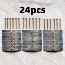 6 piezas/16 piezas/24 piezas Kit de herramientas de reparación de cajas eléctricas, Juego de tornillos y tuercas de reparación de cajas de conexiones tipo 86, Fijador universal para tomas y interruptores dañados