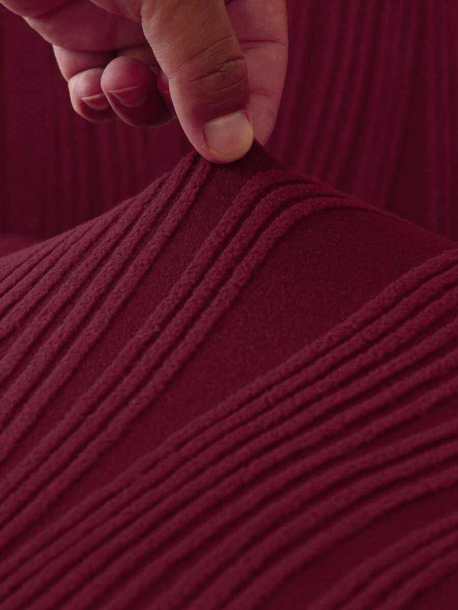 1 Stück dicke Jacquard Sofabezug mit Rundumgummi, 1/2/3/4 Sitzer Sofaschutz, Gummizug am Boden und Rand, geeignet für Familien mit Haustieren