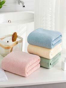 1条特大号浴巾（35.4*67英寸/90*170厘米），菠萝格纹图案，采用超柔软超细纤维材质，吸水性强，触感舒适，适用于浴室、健身房、酒店、家居等多种场合，是理想的浴室用品。多种颜色可选。可用于家居浴室装饰、秋季装饰、返校季装饰、美容院/家庭浴室装饰。 - 彩色 - 查看 3