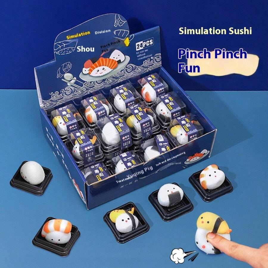 1/3/6 món đồ chơi Sushi mềm mại sáng tạo mới năm 2025, đồ chơi bóp giảm căng thẳng, đồ chơi tráng miệng giả chân thực, hoàn hảo cho quà tặng sinh nhật, Giáng sinh, Halloween, đồ sưu tầm - Nhiều màu - Xem 1