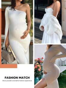 High Waisted Maternity Belly Support Shorts With Expandable Belly Panel