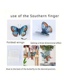 36片/盒 水彩蝴蝶装饰 3D逼真蝴蝶墙贴 适用于春季、复活节、家庭聚会、婚礼、派对、生日、毕业典礼、房间装饰、家居装饰、浴室装饰、卧室装饰、客厅装饰、房屋装饰、客厅墙纸贴纸、个性化贴纸、圣诞装饰、圣诞礼物、圣诞装饰 - 彩色 - 查看 9