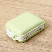 Portable Mini Pill Box, Double Sealed Medicine Tablet Storage Box, Foldable Flip Cover 3-Layer 8-Grid Large Capacity Pill Case, Travel Medication Organizer - Multicolor - View 13