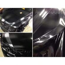 5D Premium HIGH GLOSS Black Carbon Fiber Vinyl Wrap Bubble Release 6D - 96" X 60" - View 10