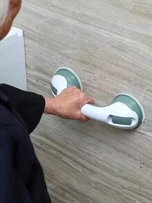 2 件装浴室扶手，防吸盘支撑把手，适用于浴缸、淋浴房、玻璃门，可用于老年人护理、辅助和居家护理 - 彩色 - 查看 4