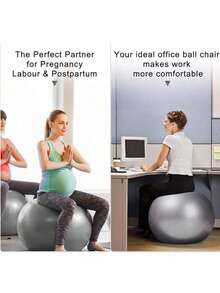 1 件瑜伽球、健身球、核心球、5 种尺寸可选、迷你稳定球、瑜伽、锻炼、弯曲、平衡、稳定、健身、办公球椅、表面光滑 - 銀色 - 查看 4
