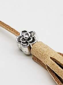 Bohemian Style Khaki Color Tassel Belt For Women Summer, School Fall, Autumn, Halloween - Khaki - View 5