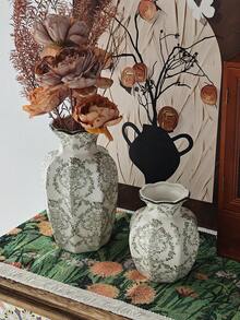Cabin Kangaroo 1 chiếc bình gốm sứ xanh trắng mới, đồ trang trí theo phong cách Trung Hoa mới, bình hoa phòng khách, trang trí tiền sảnh, bình hoa mẫu đơn cổ điển, thẩm mỹ sứ xanh trắng phương Đông - Nhiều màu - Xem 7