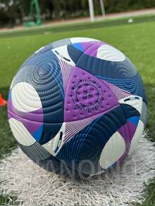 League New No.5 Soccer Balls, High-Quality PU Leather, Seamless Hot Bonding Technology, High Elasticity, Wear Resistance, Easy To Kick, Anti Slip, Explosion-Proof, Adult And Youth Professional Competition Training Football, Free Ball Needle Ball Net - Purple - View 11