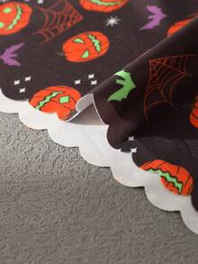 12 peças/pacote Calcinhas Sem Costura Femininas de Halloween com Estampa de Abóbora e Caveira