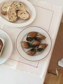 1 pieza/6 piezas Manteles individuales blancos minimalistas franceses, Paños de cocina nórdicos vintage, Esterillas de fondo para fotografía de alimentos