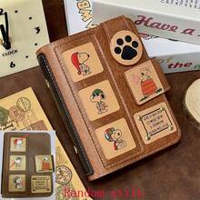 1 Sổ tay thủ công A7 hình Snoopy, Sổ tay rời có thể tháo rời, Sổ tay da cầm tay dễ thương, Nhật ký [Bao gồm 100 lõi giấy trắng] - Kiểu dáng ngẫu nhiên - Nhiều màu - Xem 7