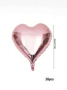 18 英寸铝箔心形气球，适用于婚礼、生日、求婚派对装饰、圣诞节