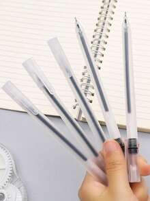 16pcs/28pcs/20pcs/8pcs/1pc Style Creative Transparent Frosted Ballpoint Pens Back To School