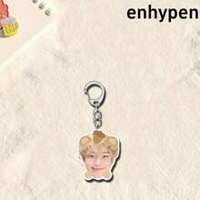 EN/HYPEN 钥匙扣，JAKE、JUNWOON、NIKI、SUNOO 可爱亚克力钥匙扣，精美亚克力包包挂件，学生背包挂件礼物，背包配件，生日和节日礼物 - 彩色 - 查看 4