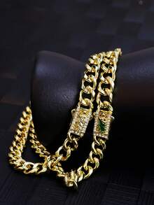 1 Piece Hip-Hop Punk Style Infinity Symbol 14K Gold-Plated Zinc Alloy Thick Chain Motorcycle Accessory - Infinity Symbol - View 15