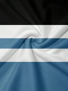 Men's Fashion Colorblock Striped Patchwork Half-Zip Sweatshirt And Pants Set, Fall Clothes - 彩色 - 查看 3