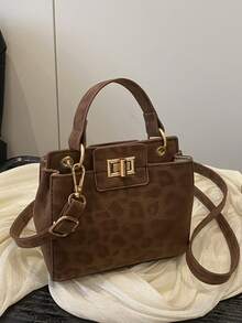 新款时尚休闲可锁手提包，适合聚会、郊游、购物和日常使用，可存放硬币、手机，也适合作为白领、大学生和办公室职员的工作包，优雅的女士包 - 咖啡 - 查看 6