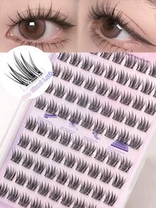90 Clusters Stick On Lashes C Curl Self Adhesive Eyelashes Pre-Bond Individual Lash Clusters 10-13mm Wear No Glue Needed Eyelash Reusable Natural Soft Eyelash Extension Long Lasting Japanese Korean False Eyelashes Gift For Women & Girl Large Capacity Segmented Fake Eyelash With Adhesive Lash Clusters,Eye Lash Clusters,Individual Eyelashes,Lashes,Fake Lashes - C - 查看 1