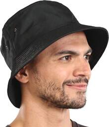 Men Rain Hats - Negro - - View 8