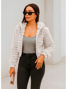 Women Coats - White - View 2