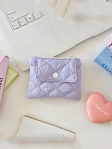 1 túi đựng máy ảnh chần bông, túi đựng thẻ CCD, túi đựng mỹ phẩm mini hình vuông dễ thương, túi đựng máy ảnh chống bụi, túi đựng máy ảnh, túi đựng son môi và băng vệ sinh cho nữ, túi đựng mỹ phẩm nhỏ có khóa kéo, ví đựng tiền xu, thích hợp để đựng thẻ đen và máy ảnh. - Nhiều màu - Xem 8