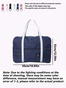 1个可折叠旅行包，大容量便携行李包，健身包，收纳袋，防水洗衣袋，化妆包，适合户外、旅行、通勤、居家收纳 - 彩色 - 查看 6