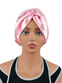 1/3pcs Adjustable Silk Satin Sleep Cap, Double Layer Design, Silk Hair Wrap, Suitable For Curly/Natural Braid/Straight Hair, Unisex Sleep Bonnet - Multicolor - View 18