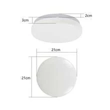 homefire Deckenlampe LED Deckenleuchte Schlafzimmer 21cm Schlafzimmerlampe Sternenhimmel 15W 3000K Flurlampe Rund Küchenlampe Warmweiß Küche Deckenbeleuchtung Sternendekor für Flur Kinderzimmer