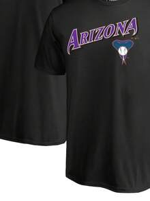 Arizona Diamondbacks Cooperstown Collection Wahconah T-Shirt - Black220G Classic Pure Cotton T-Shirt - The Perfect Combination Of Casual And Sporty Black Top For Both Men And Women, Suitable For Daily Wear And Gym, Is A Warm Gift For Husband And Wife - Đen 5 - Xem 1
